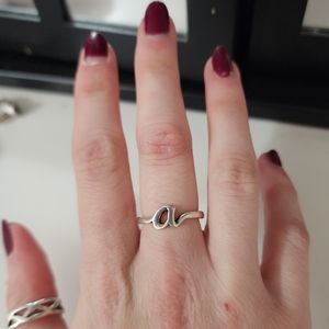 James Avery Script Initail Ring